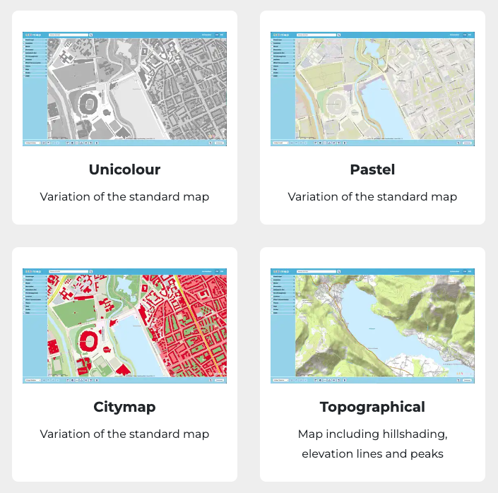 Customised map designs