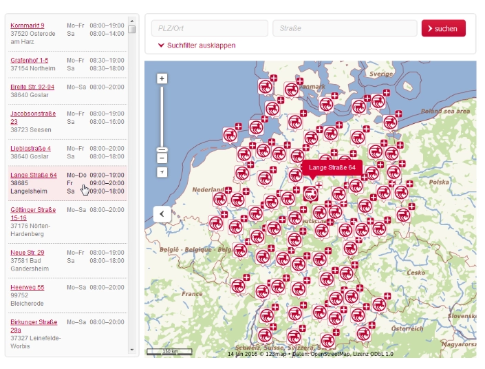 Rossmann store search